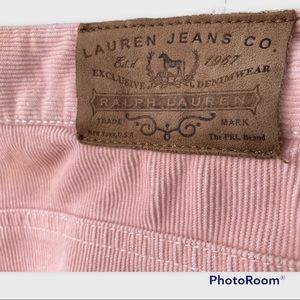 Lauren Jeans Company Corduroy Pants Women’s 14 Pink Bootcut Ralph Lauren